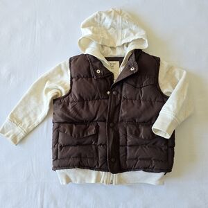 Old Navy Brown and Cream Kids' Vest